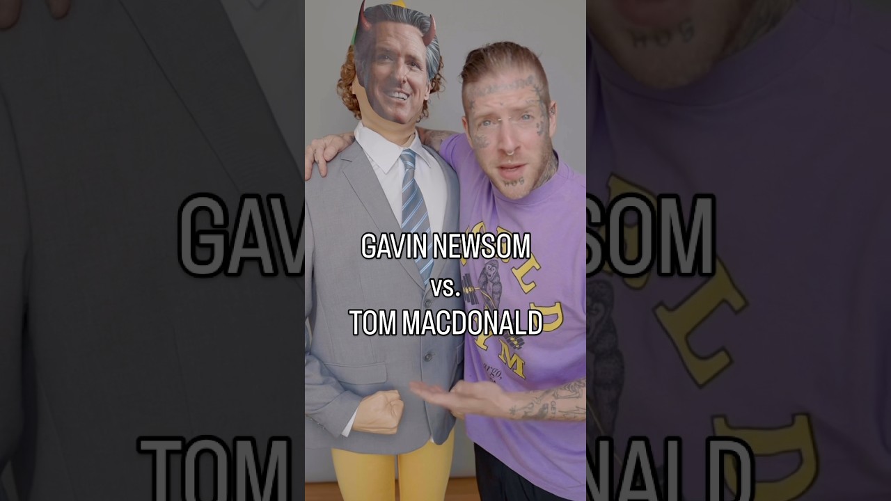 IM BEEFING WITH GAVIN NEWSOM 😂 Get &ldquo;The Devil Is A Democrat&rdquo; on iTunes! #tommacdonald #hangovergang