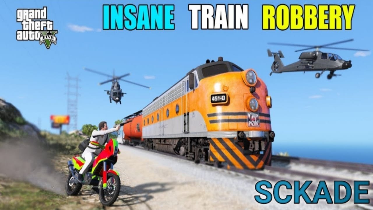GTA 5 : STEALING BILLION DOLLAR GOLD FROM TRAIN WITH MICHAEL AND TREVOR!!!GTA5