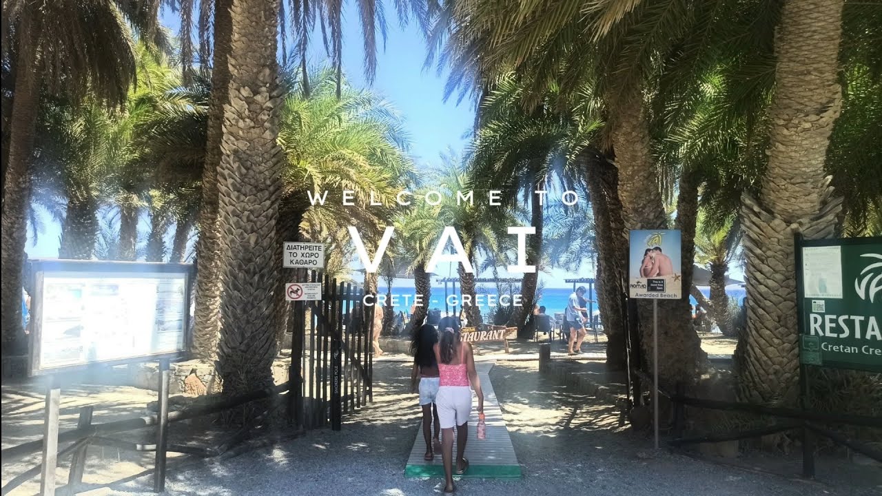 🌴 &Beta;ά&iota;: &Tau;&omicron; &Epsilon;&xi;&omega;&tau;&iota;&kappa;ό &Phi;&omicron;&iota;&nu;&iota;&kappa;ό&delta;&alpha;&sigma;&omicron;&sigmaf; &tau;&eta;&sigmaf; &Kappa;&rho;ή&tau;&eta;&sigmaf; | Vai Palm Beach Crete Drive & Highlights 🚙 #crete #4k