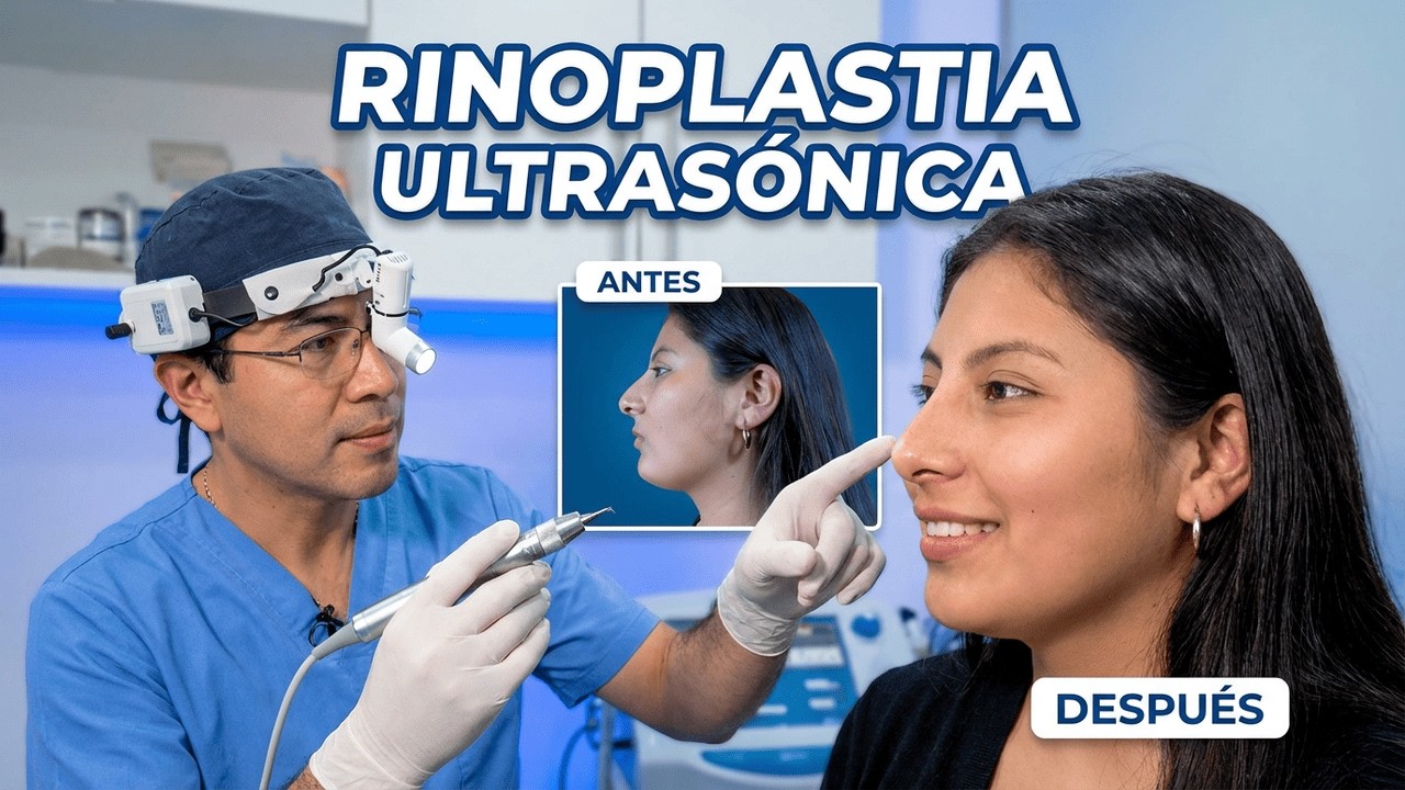 Mira el resultado final de esta rinoplastia ultrasónica / Dr Percy Nevado