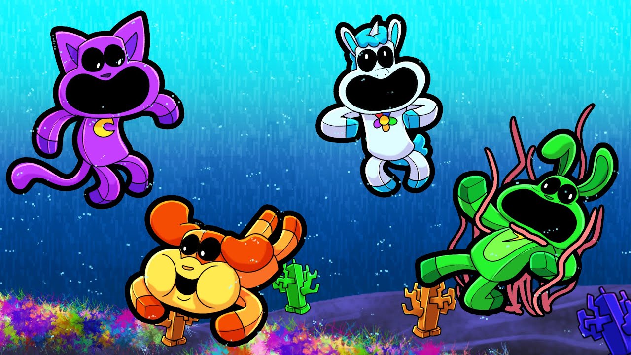 Underwater Survival with... SMILING CRITTERS (Minecraft)