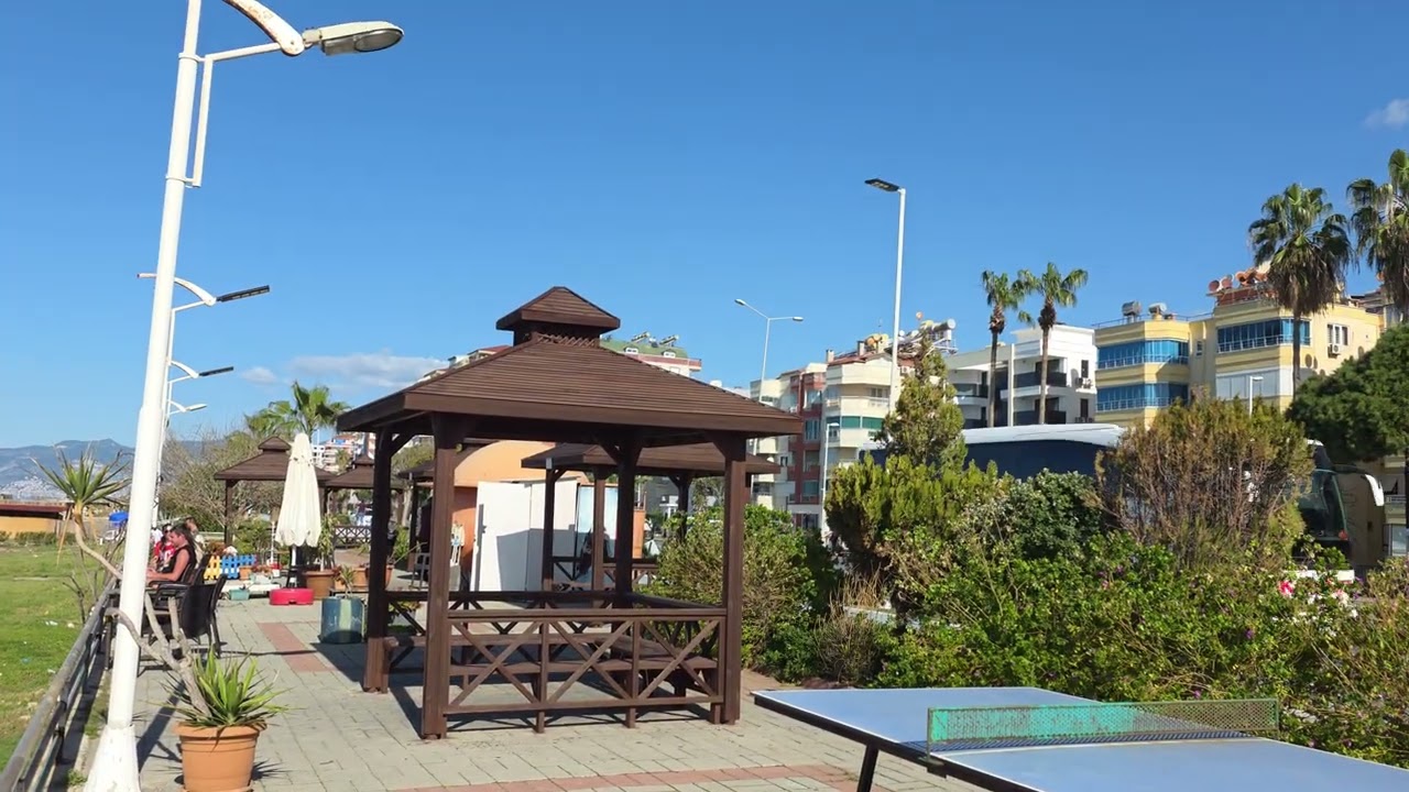 Another view of Mahmutlar beach today, Friday.