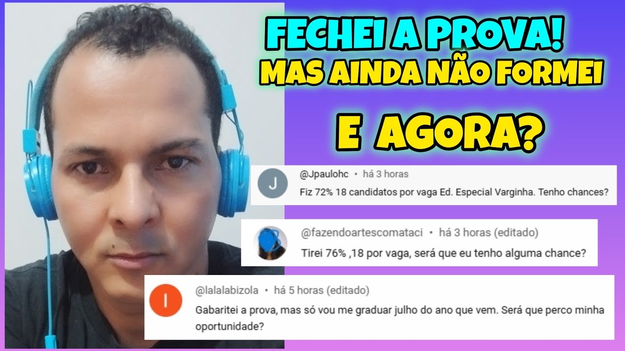 Fechei a prova objetiva do concurso da Secretaria de Educação de Minas Gerais, mas ainda não conclui