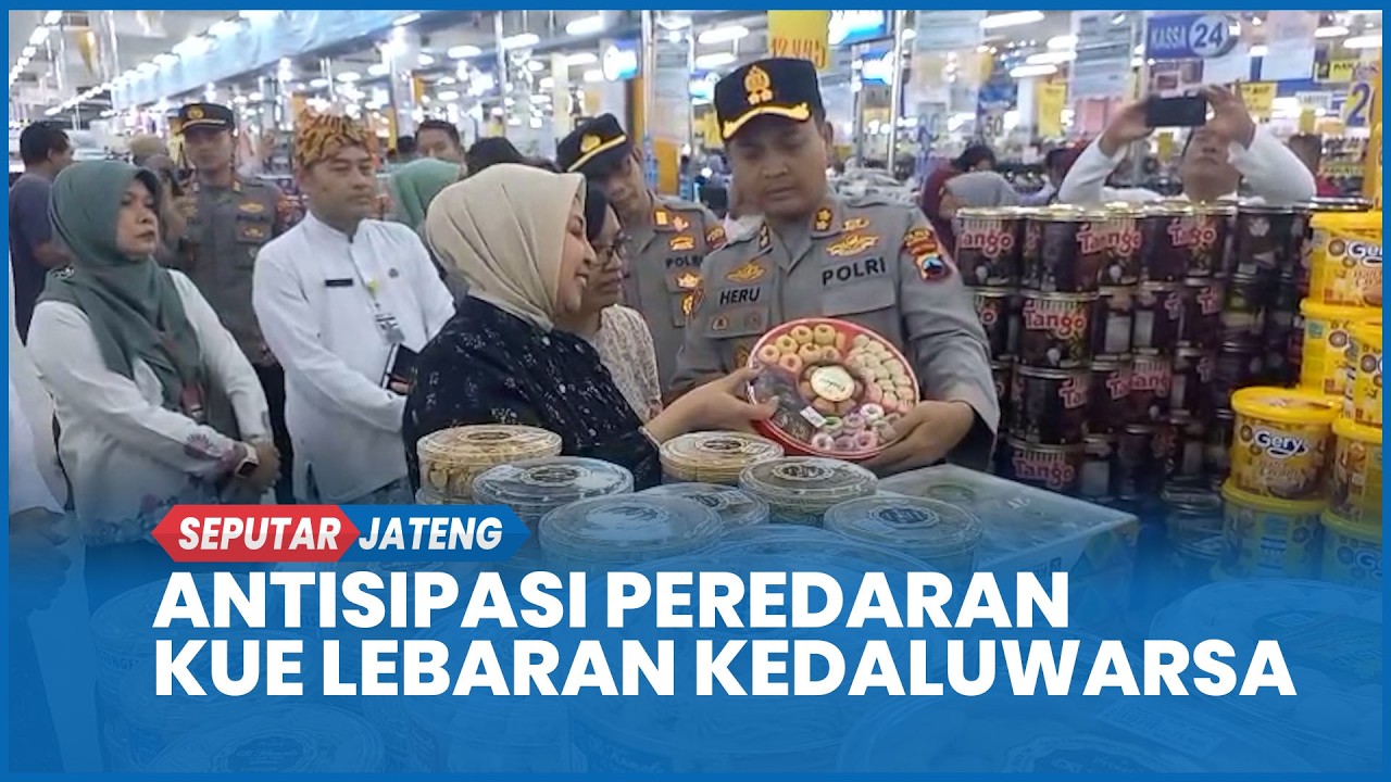 Antisipasi Peredaran Kue Lebaran Kedaluwarsa, Polres Kudus Cek ke Swalayan