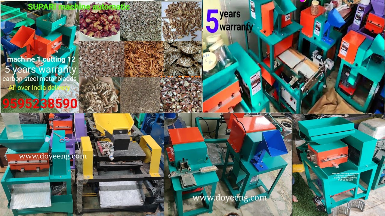 all in one Diomond tukda SUPARI BETEL nut areca nut cutting machine 9595238590