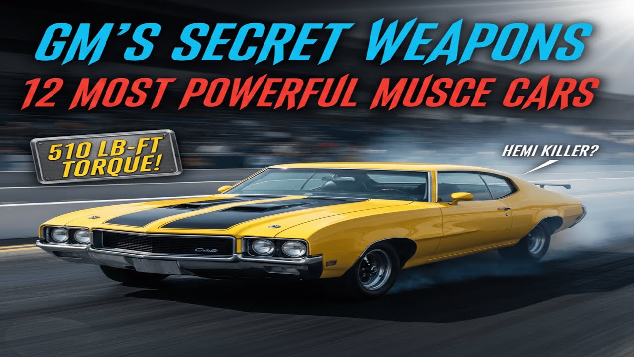 The 12 Most Powerful GM Muscle Cars Ever Built (Ranked)