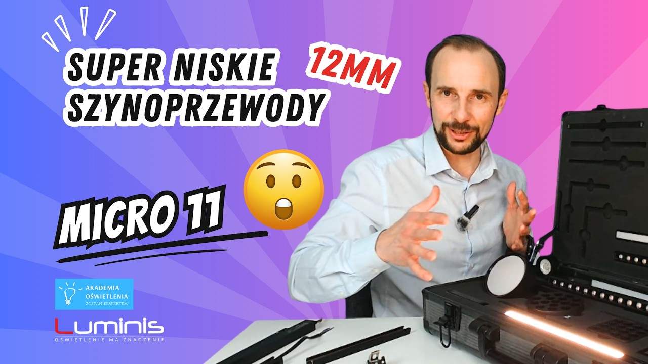 🤯 Niskie szynoprzewody na grubość płyty GK Regips - Szyny Micro 11  firmy  Maxlight 👉 Luminis Kraków