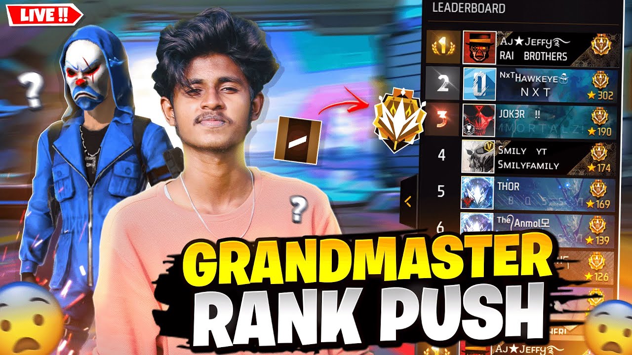🔴CSR GrandMaster Lobby Rank Push 😭🔥12 Hrs Non-Stop Live🔥{DAY - 2}||Garena-FreeFire Max Live#ajjeffy