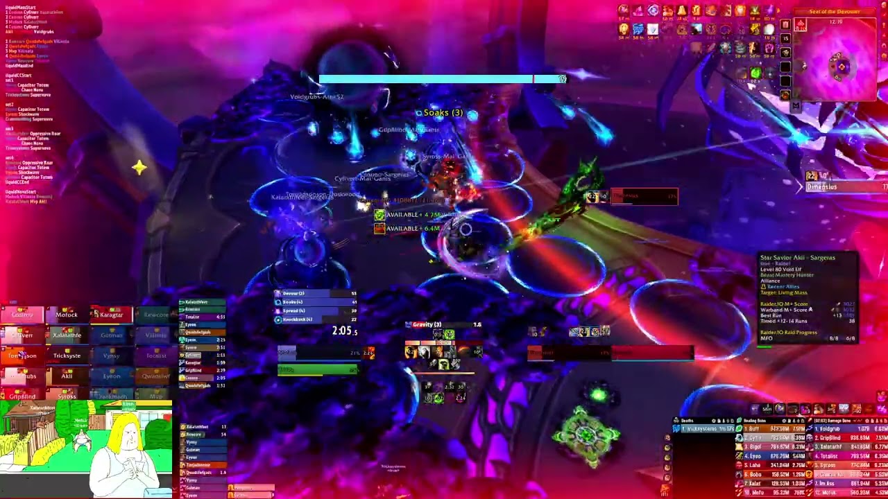 Mythic Dimensius, the All Devouring Best Pull (Destro Lock RL POV) - true Tichondrius