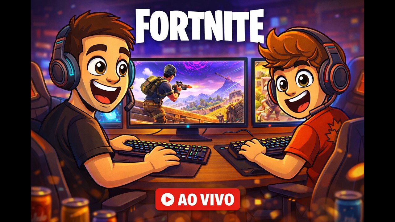 Lukita e Brunão Jogando Fortnite