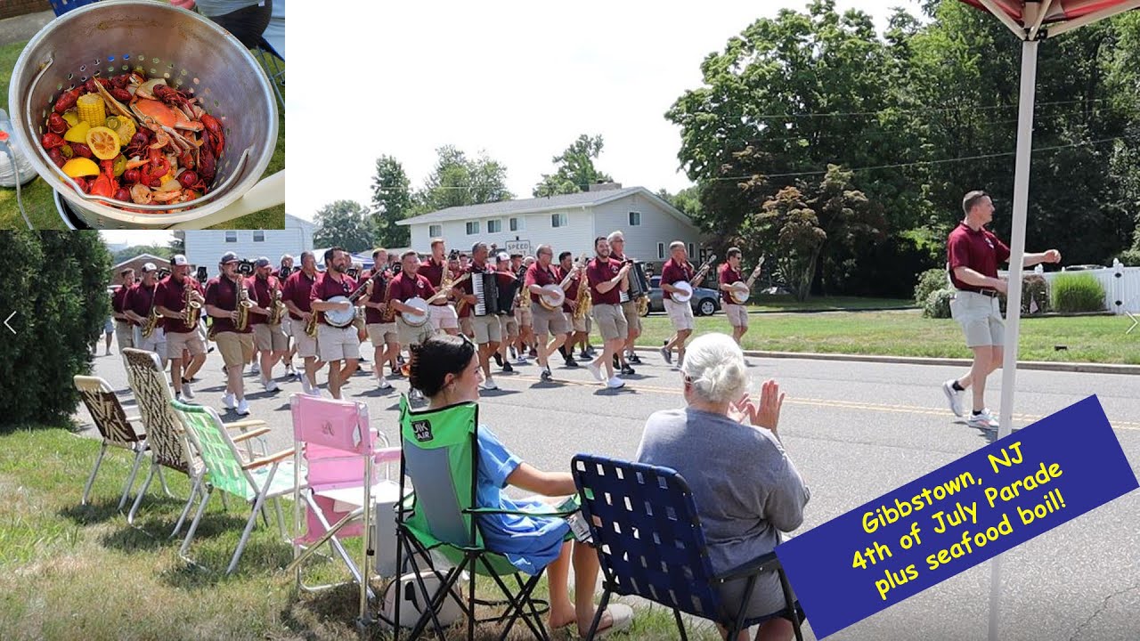 Gibbstown New Jersey 4th of July Parade with Quaker City String Band!  Plus a Seafood Boil!