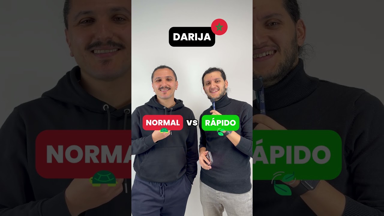Hablando lento y r&aacute;pido en &aacute;rabe marroqui (Darija)