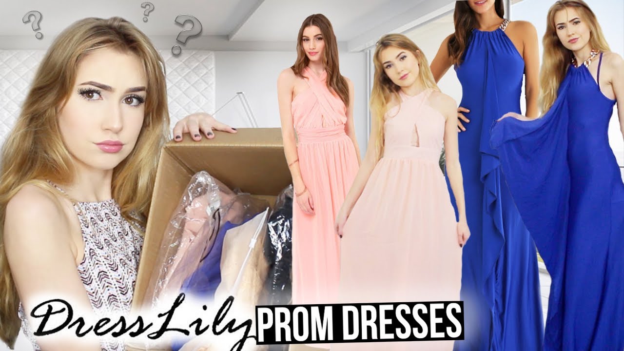 TRYING ON DRESSLILY PROM DRESSES!! *Success & Fails*