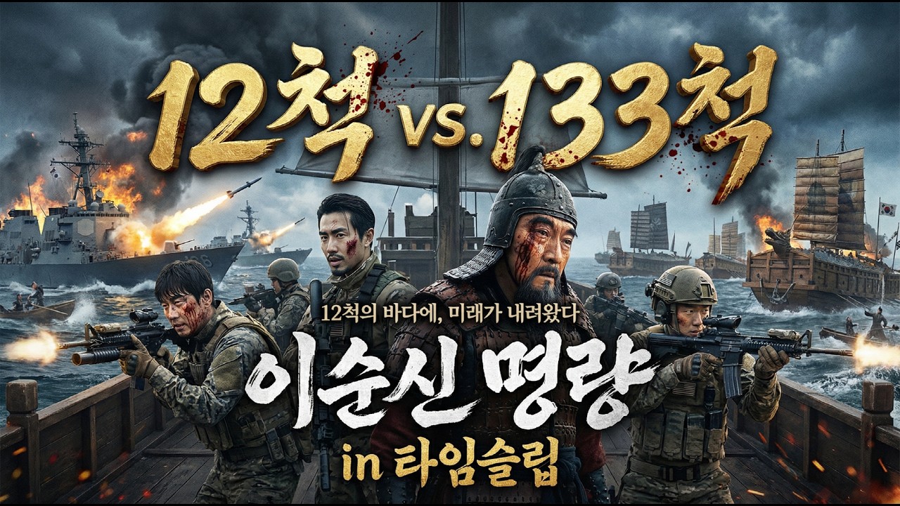 [풀영상] 이순신 in 타임슬립 &mdash; 작전명: 명량 '12척의 바다에, 미래가 내려왔다'｜명량해전 #명량해전 #이순신 #타임슬립 #UDU #특수부대 #판옥선 #임진왜란 #조선수군