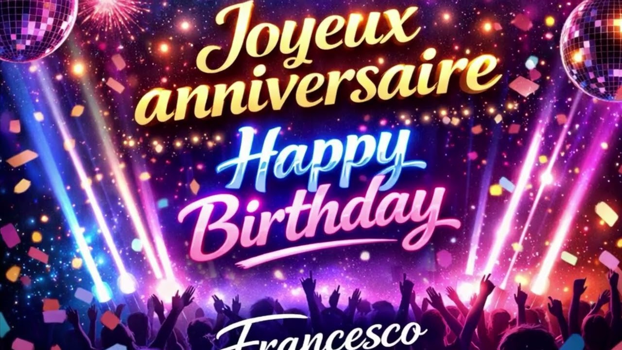 Joyeux anniversaire/ musique de fête (Francesco)