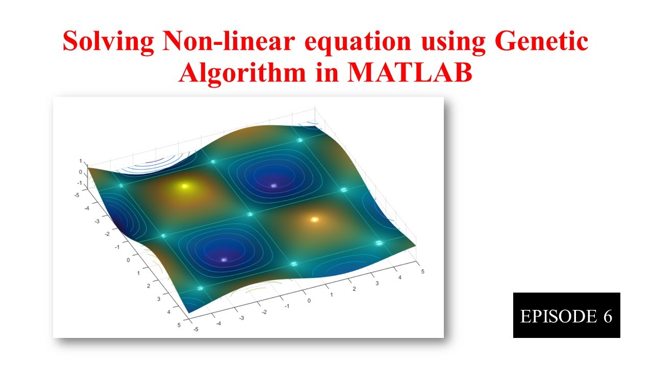 Optimizing Non-linear function using Genetic Algorithm in MATLAB
