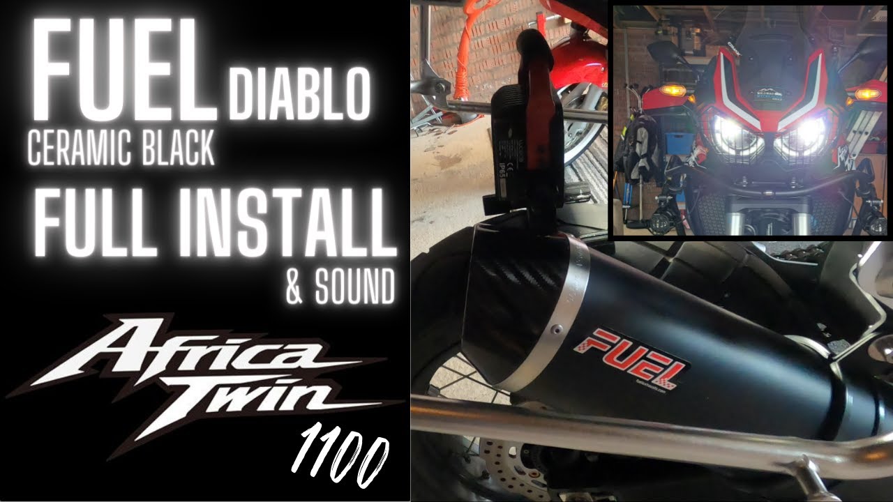 AFRICA TWIN 1100 | FUEL DIABLO EXHAUST INSTALL AND SOUND