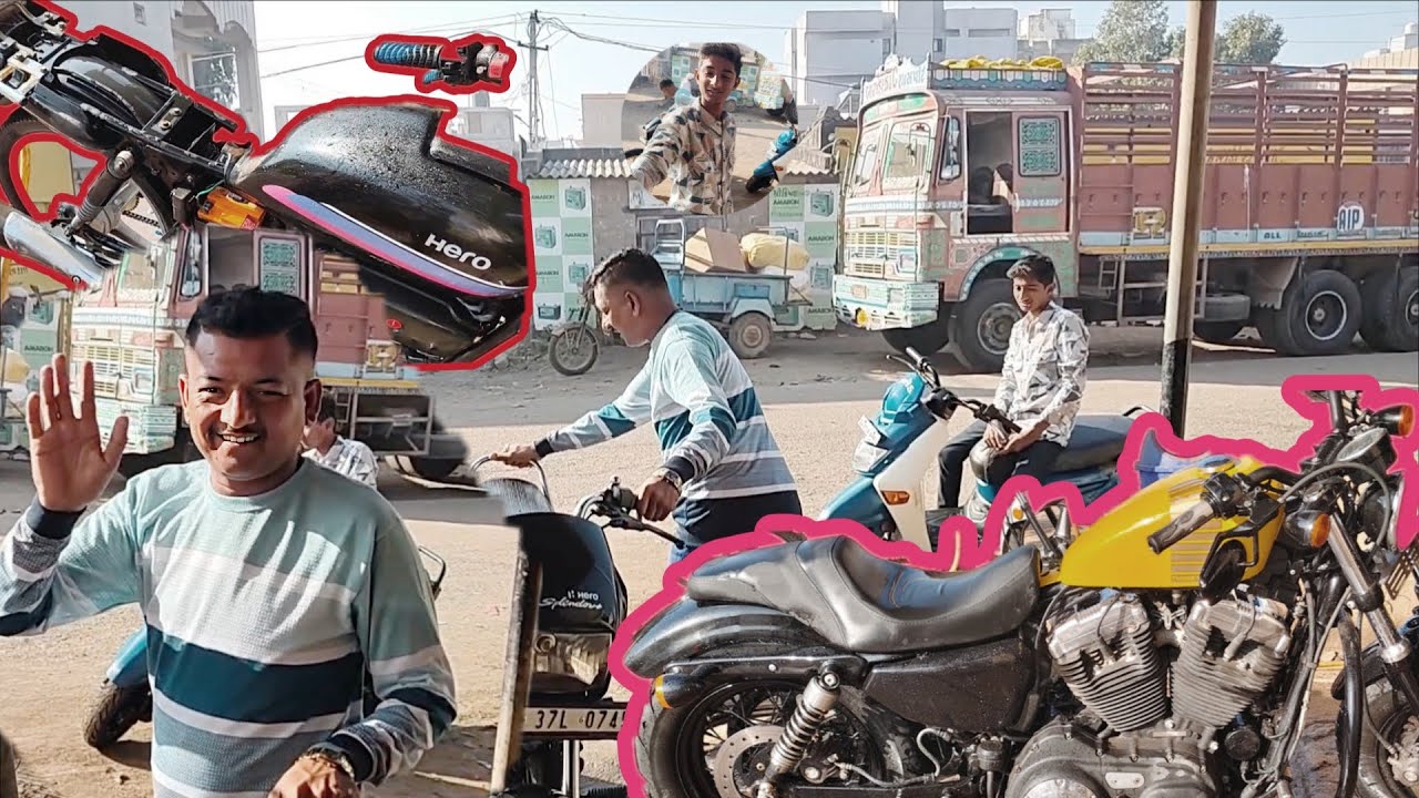 હેરો હોન્ડા અથવા સાઈન એસપી ટીવીએસ ની ગાડી રોયલ બુલેટ ની સર્વિસ બધી ગાડી ધોઈ નાયખી 🏍️🛵||Vishalnakum||