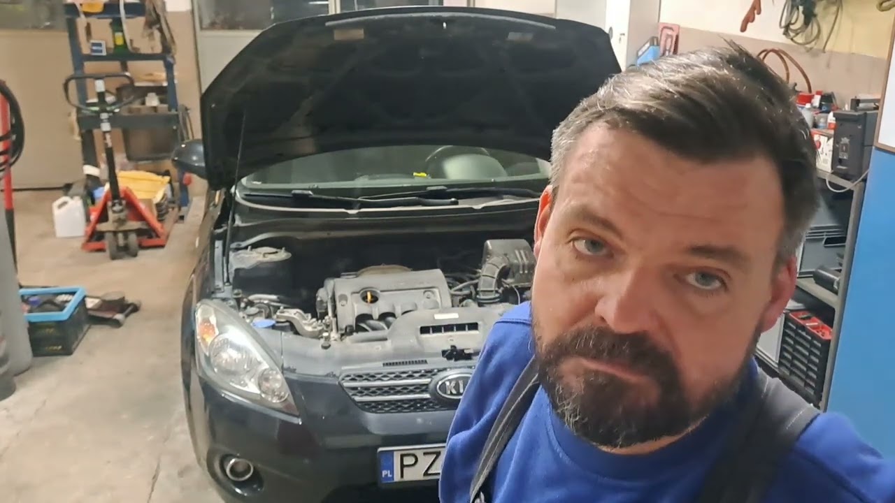 Kia Cee'd wymiana elementów hamulca ręcznego.