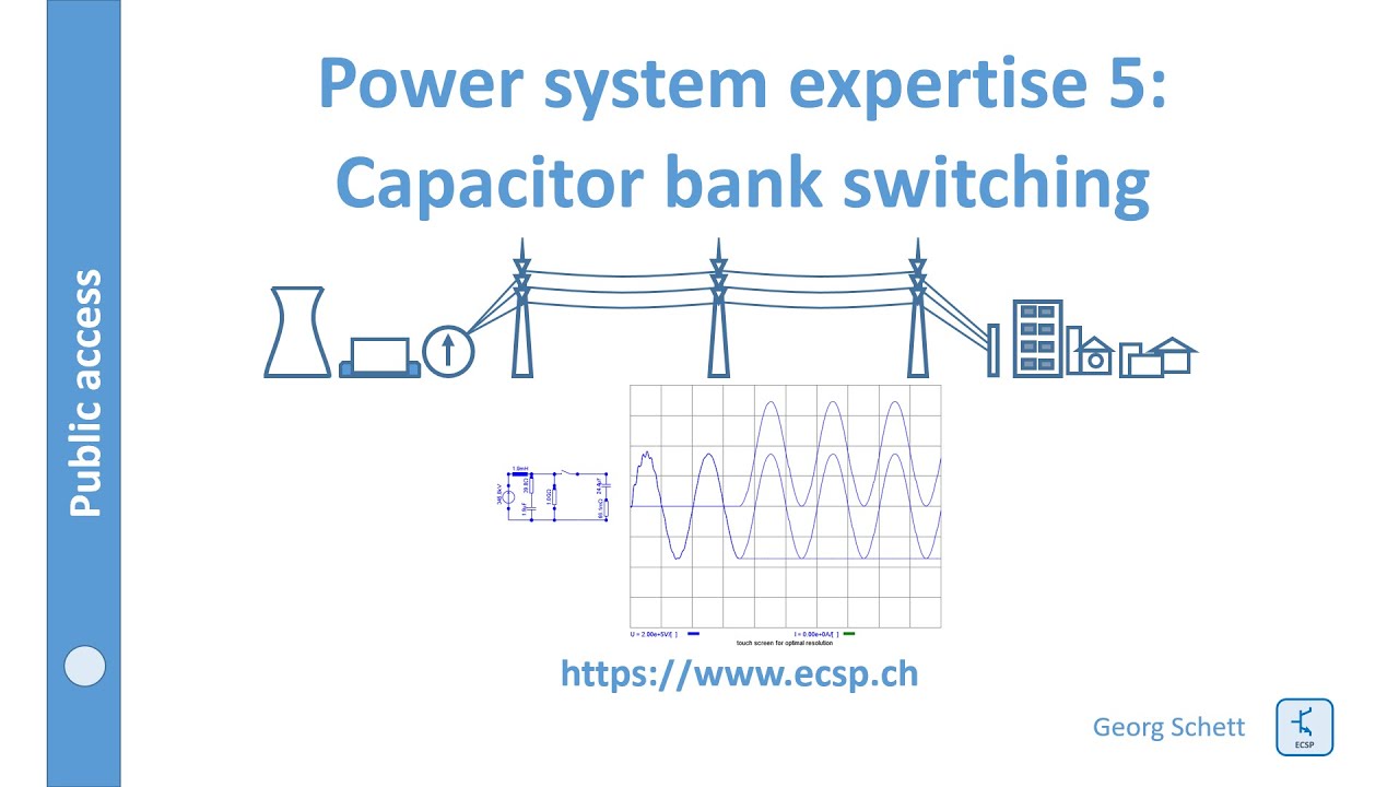 Capacitor bank switching [circuit simulator]