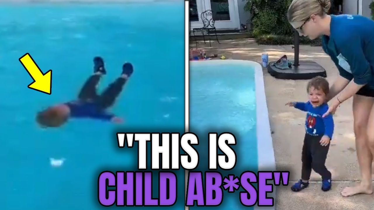 Mom Throws Toddler Into Pool...Video Sparks Outrage 