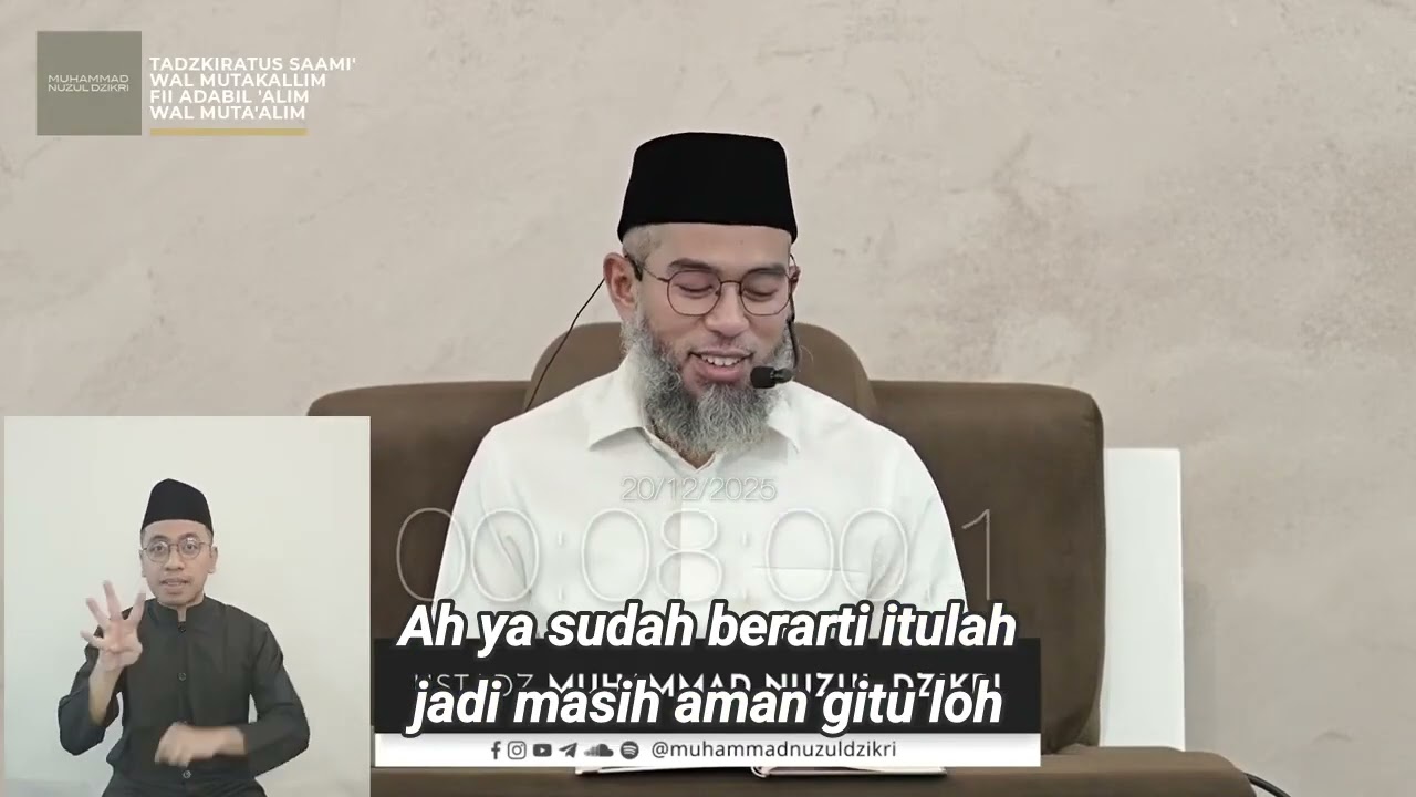 237  BANYAK NIKMAT = BANYAK BERSABAR   Tadzkiratus saami'   Ustadz Muhammad Nuzul Dzikri