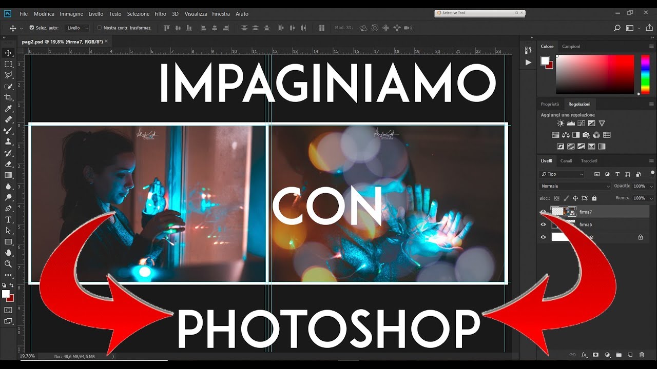 Impaginare album con photoshop