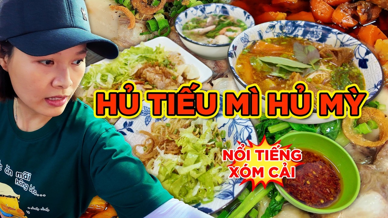 35K HỦ MÌ XÓM CẢI- A. CHẢY TUNG HỨNG MÌ ĐIÊU LUYỆN! BÒ KHO MỀM THƠM, SỦI CẢO NHÂN Ú NU, THỨC ĂN TƯƠI