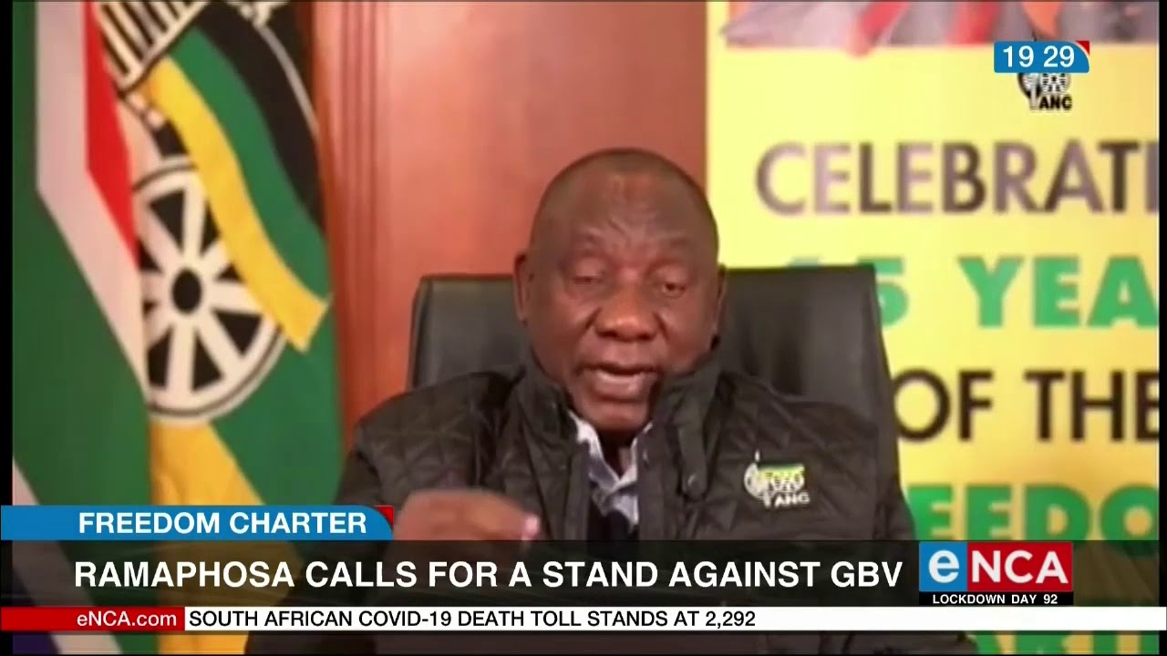 President Cyril Ramaphosa calls for stand against gender based violence