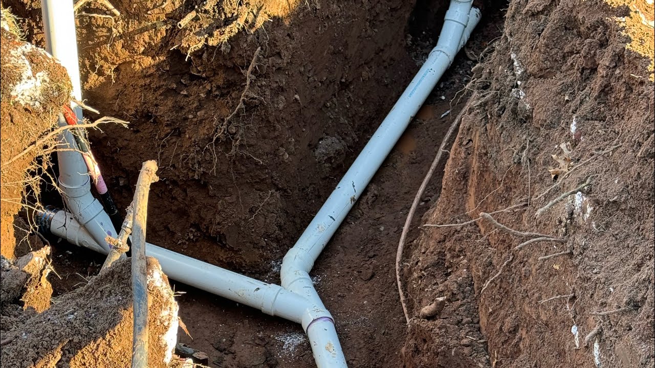 Repairing a Sewer pipe 4inch | It's Cold!! |