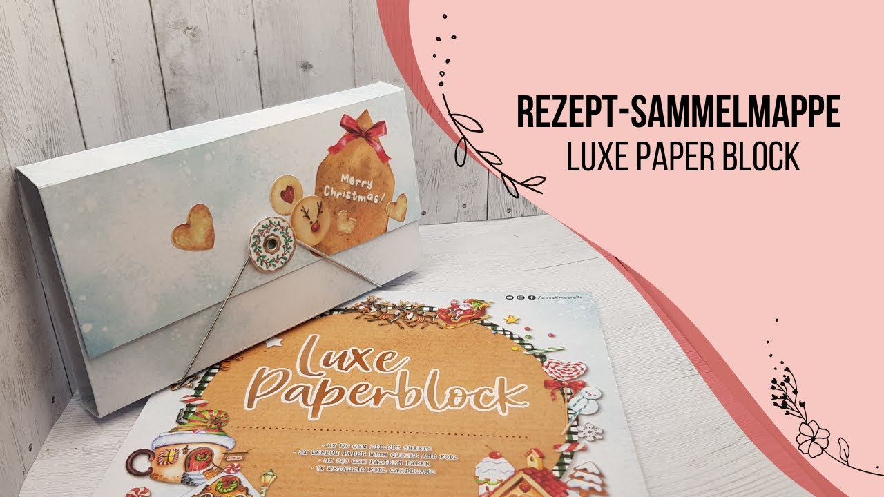 Rezept - Sammelmappe - Fächermappe - Action Luxe Paper Block