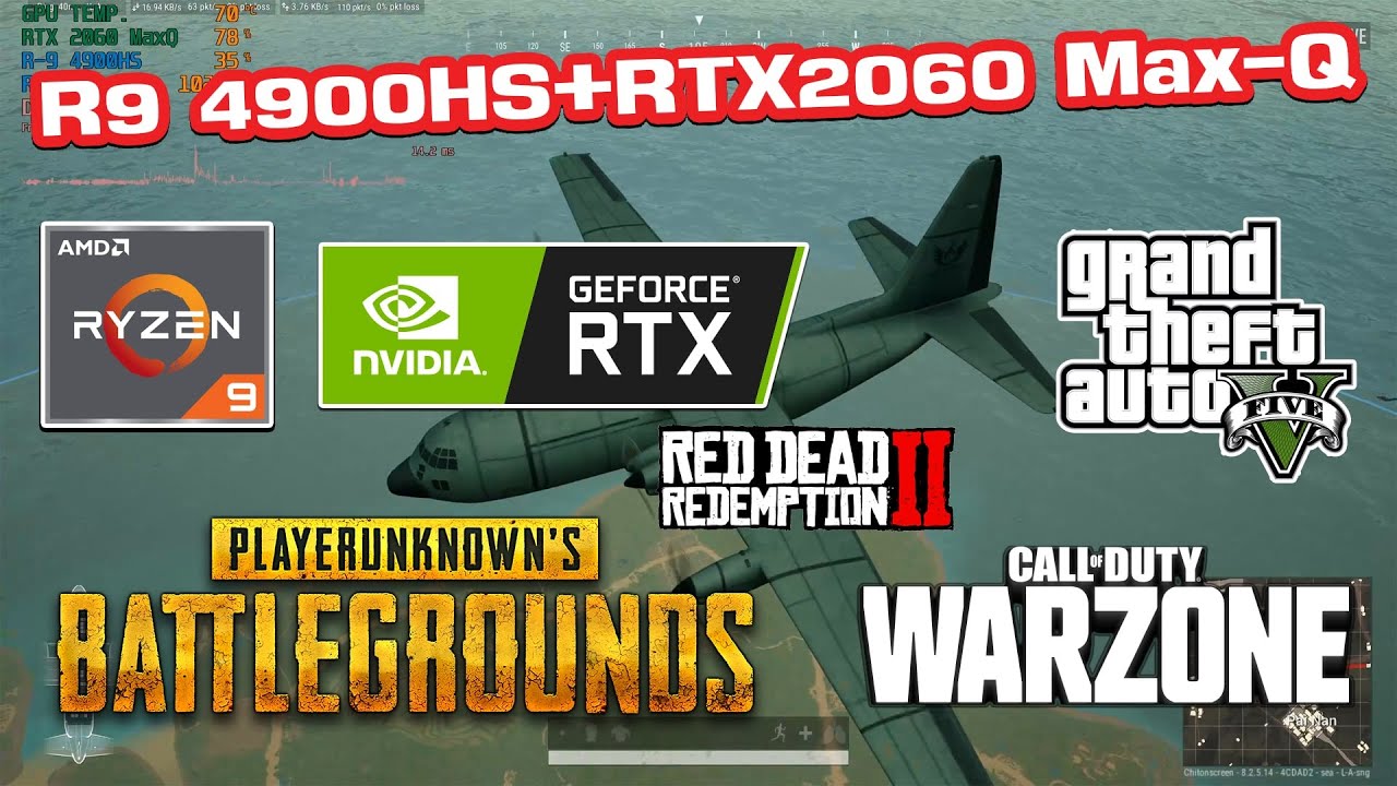 RYZEN 9 4900HS Benchmark RTX2060 Max Q | Zephyrus G14 GA401IV | TEST 1440P IN 5 GAMES
