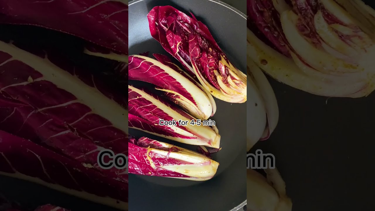 🌿 TASTY SAUT&Egrave;ED RADICCHIO✨💜 #Shorts