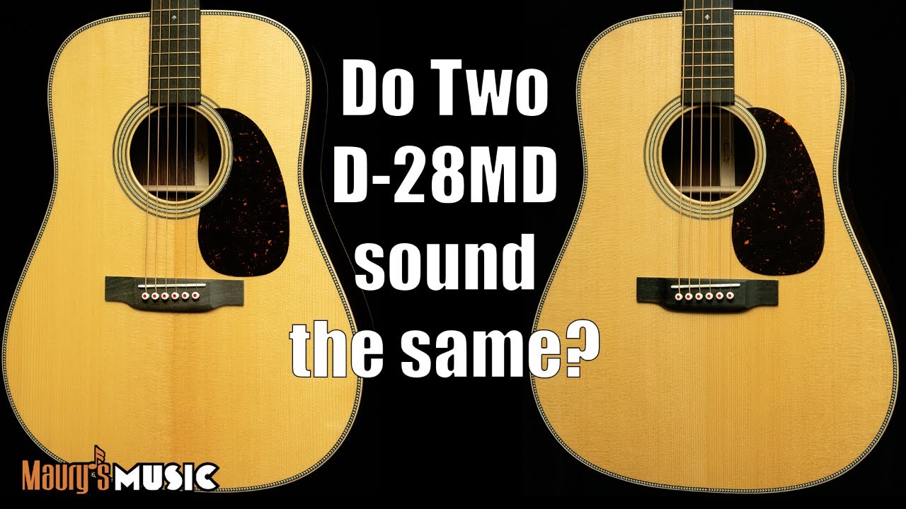 2 Martin D-28 Modern Deluxe Guitars Compared - As Seen on Virtual Tour E175