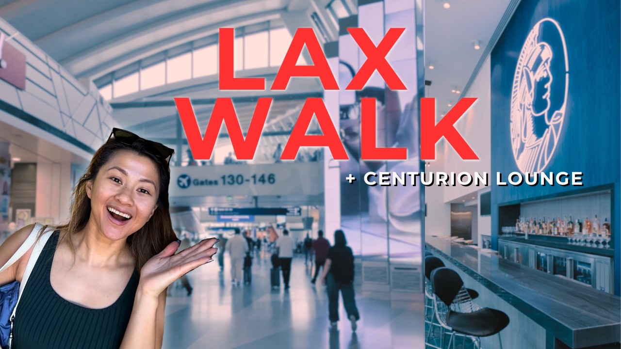 Как дойти от терминала Delta (T2) до международного терминала LAX (TBIT) + лаунж AMEX ✈️🇺🇸