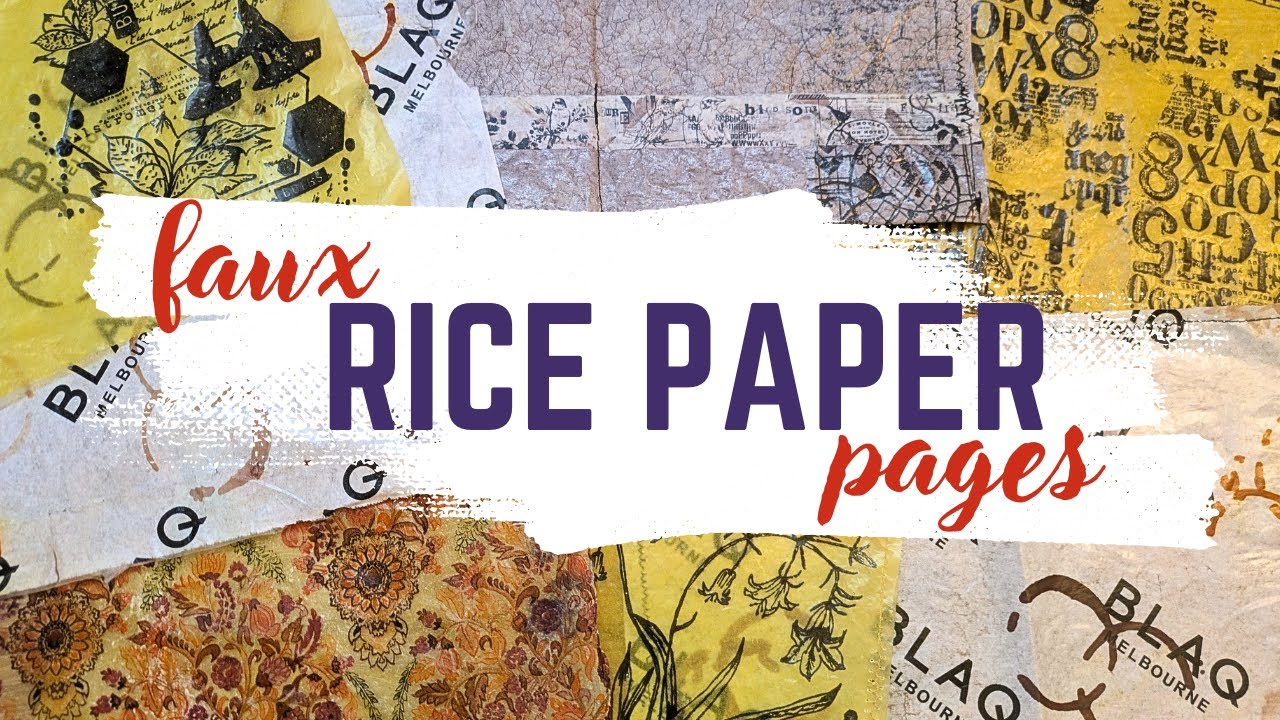 Faux Rice Paper Pages for Junk Journals ✨ Texture Magic!