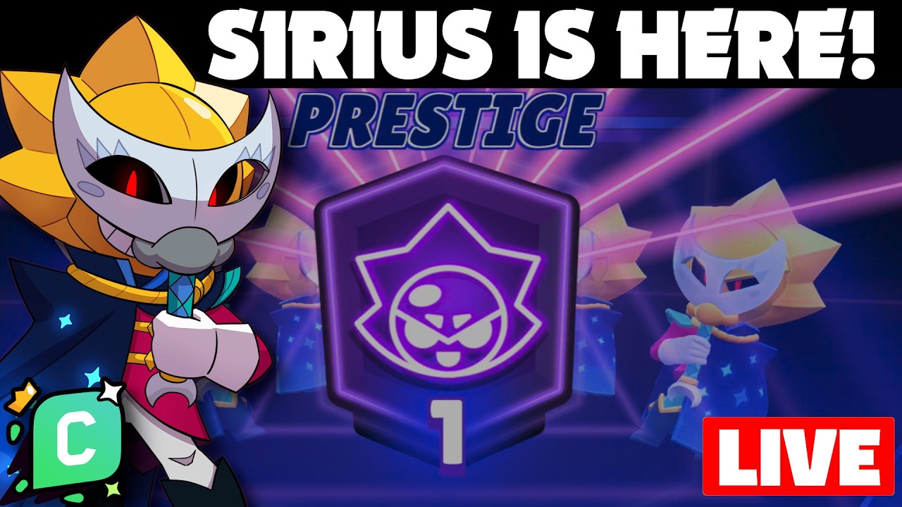 Pushing Sirius to Prestige in Brawl Stars| Sirius !giveaway| use code: stormi