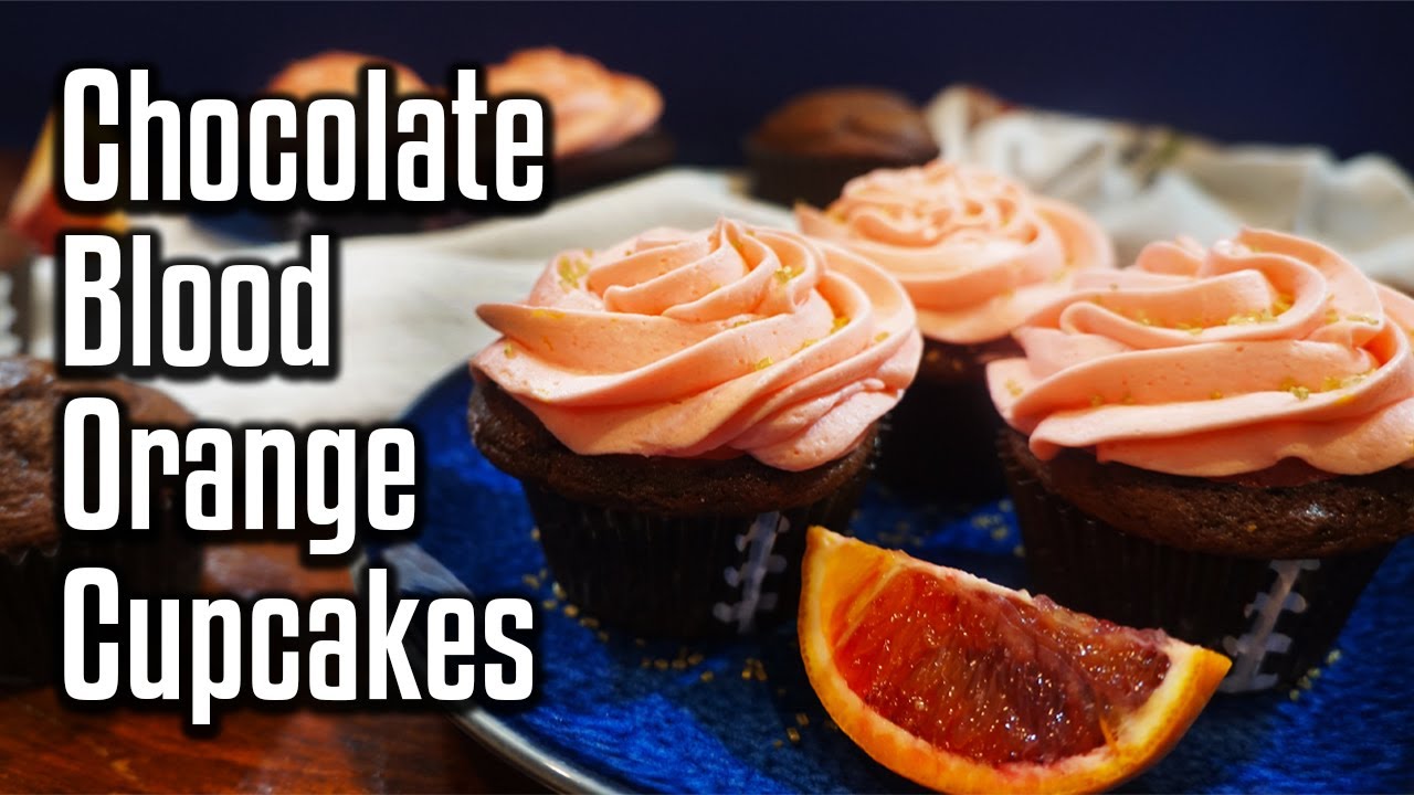 How to Make Chocolate Blood Orange Cupcakes | Game Day Buffet | The Sweet Spot