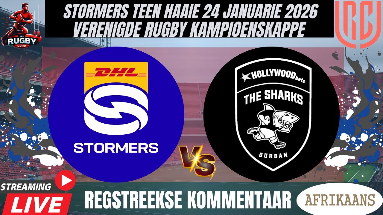 Stormers vs Sharks 2026 URC  Live Commentary In Afrikaans