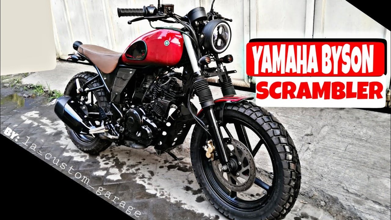 Custom Motor Yamaha Byson menjadi SCRAMBLER yang aman dari POLISI!