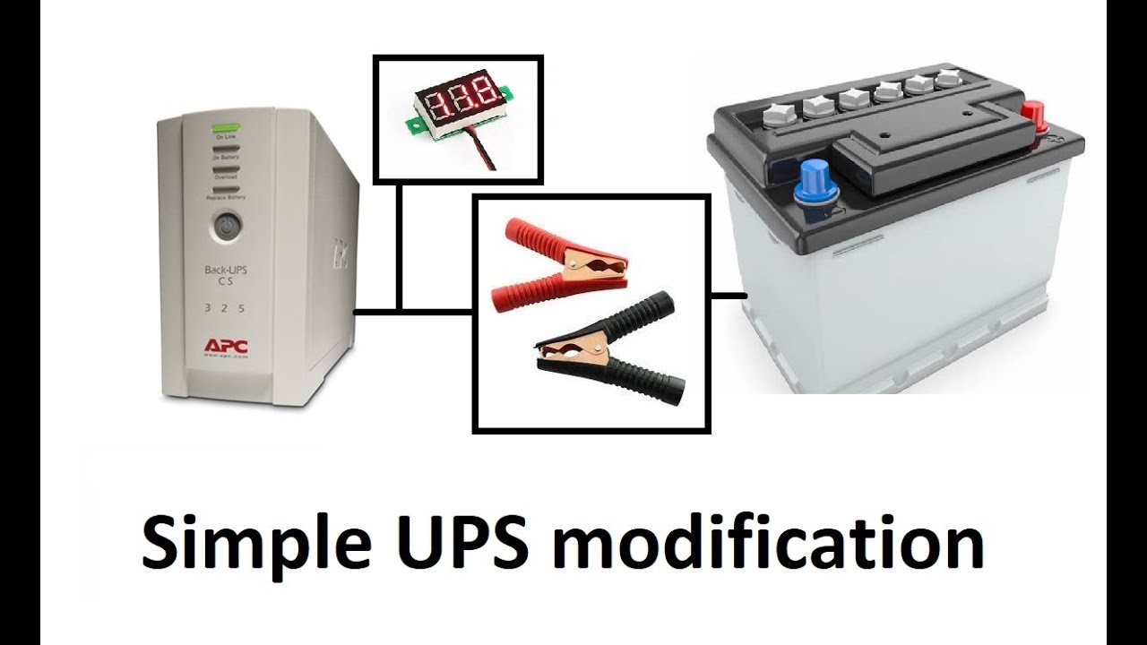 Small UPS modifications, simple idea to make inverter from old UPS