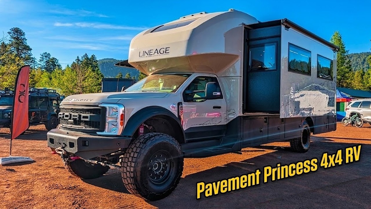 ИДЕАЛЬНЫЙ люксовый автодом &laquo;паркетный внедорожник&raquo; 4x4 на базе Ford F-600 с 43-дюймовыми колесами!