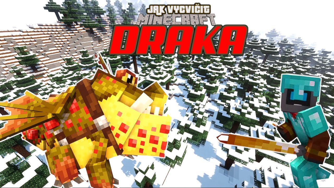 JAK VYCVIČIT DRAKA V MINECRAFTU! 🦎 I 15.- Ohnivý meč! 🔥