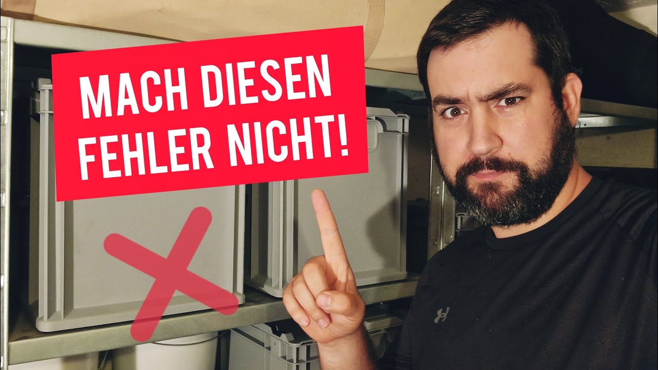 Beginner's Mistake No. 1! Storage - Equipment - Food