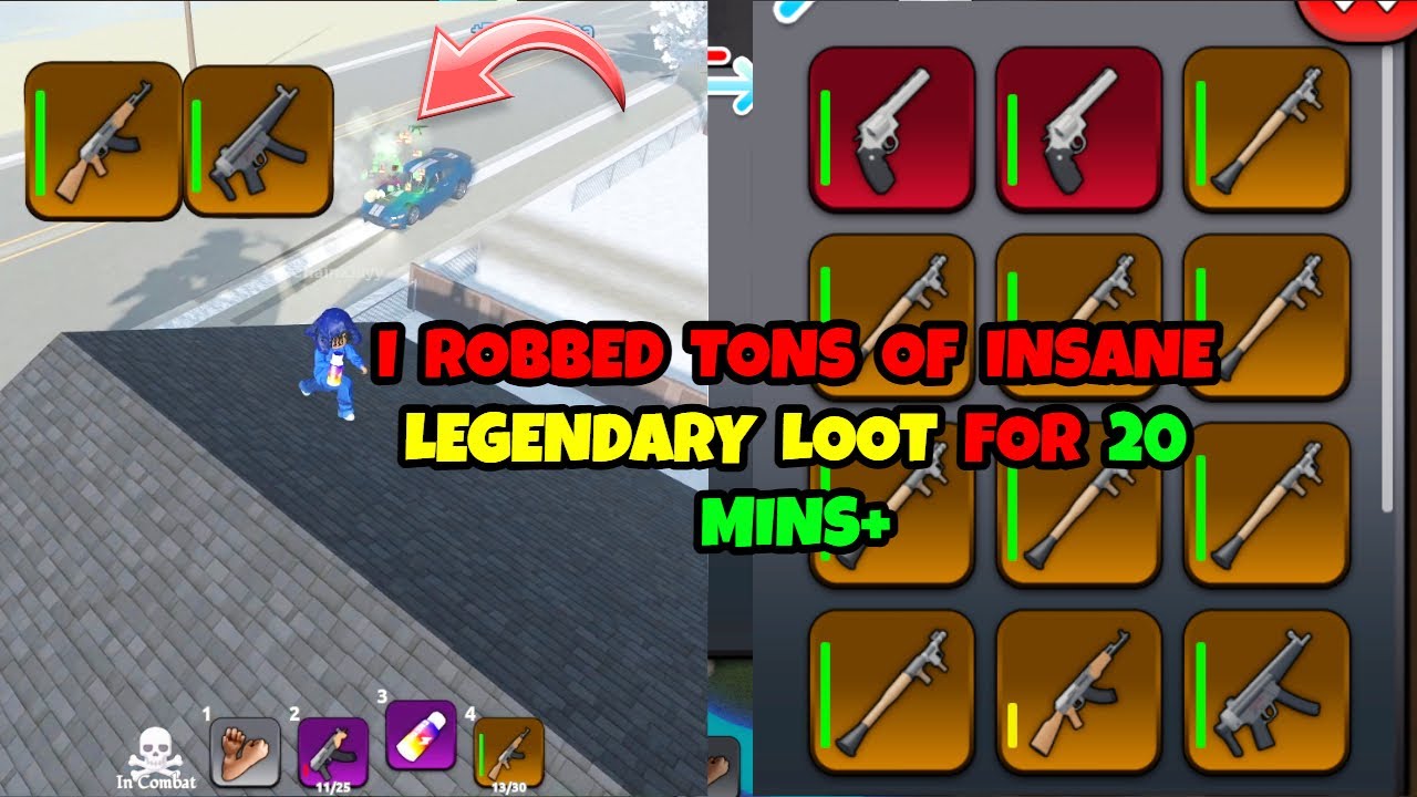 I STOLE LEGENDARY RPGS, REMIS, AKS, AND MORE INSANE LOOT FOR 20 MINS!