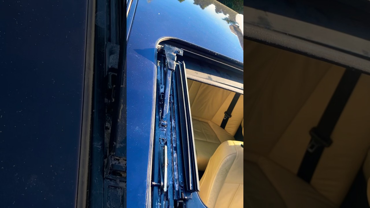 BMW e39 e46 sunroof / moonroof mechanism work