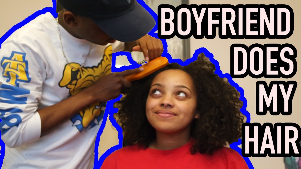 BOYFRIEND DOES MY NATURAL HAIR (GONE WRONG! NEVER AGAIN!)