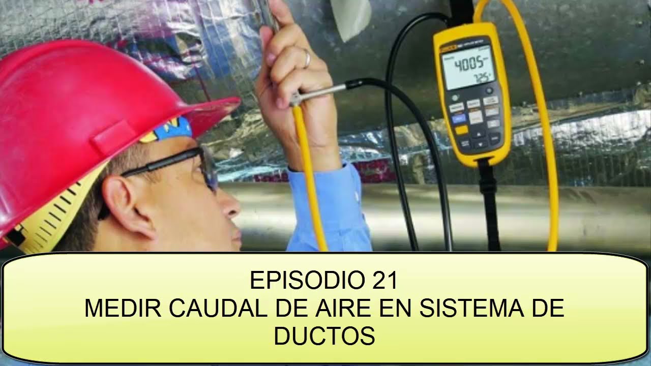 ANEMOMETRO PARA MEDIR CAUDAL EN INSTALACIÓN DE SISTEMA DE DUCTOS DE AIRE ACONDICIONADO CON CHILLER