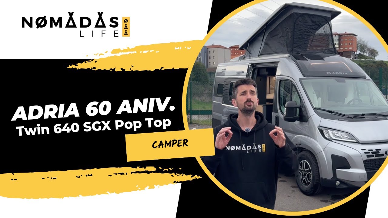 Adria Twin 640 SGX 60 Aniversario Pop Top Roof: libertad total y diseño premium 🚐✨