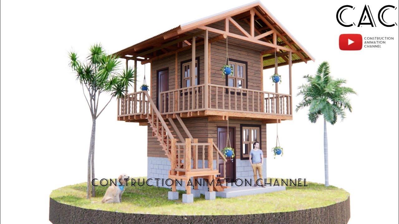 Simple Farmhouse | Tropical House | 3x4m | One Bedroom